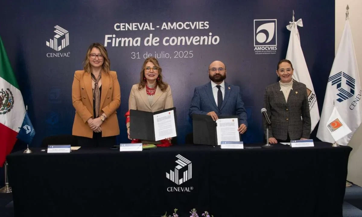 CENEVAL y órganos de control de universidades firman de colaboración para desarrollar un instrumento de evaluación especializado.