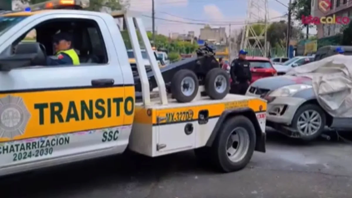 Elementos de la SSC de la CDMX implementaron el programa de chatarrización en la alcaldía Iztacalco.