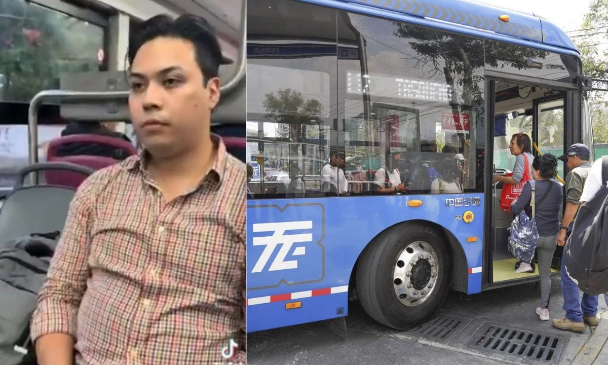 La actitud del joven que niega el asiento a los pasajeros del Trolebús fue criticada en redes sociales por considerarla prepotente e injusta.
