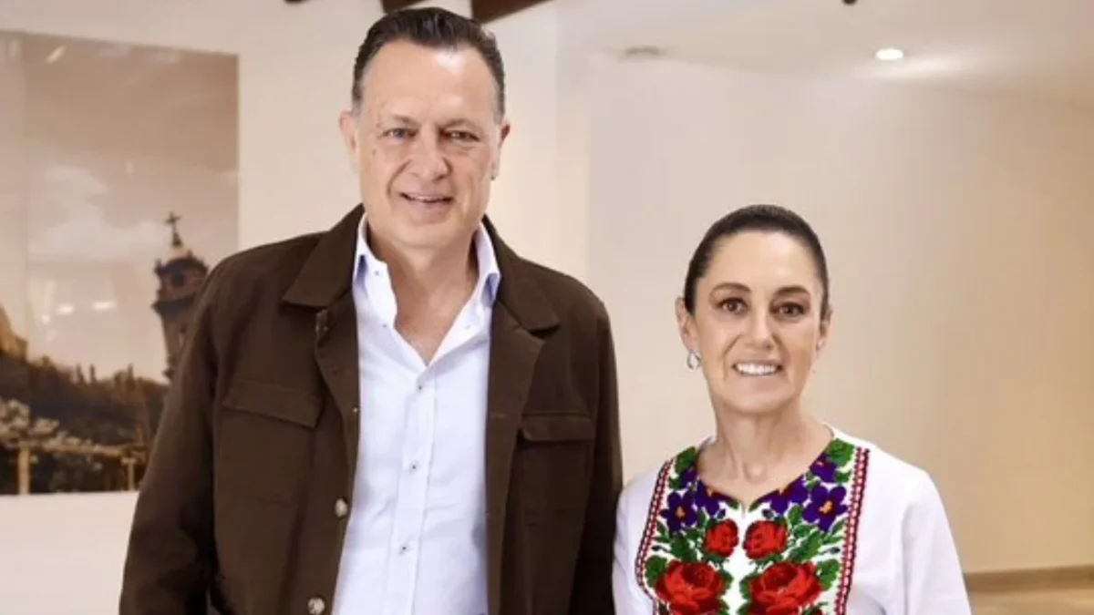 Claudia Sheinbaum y Mauricio Kuri dialogaron en Querétaro sobre seguridad, inversión y el proyecto del tren México-Querétaro.