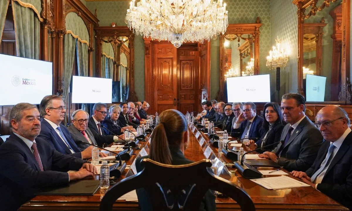Sheinbaum recibe a Geraldo Alckim, vicepresidente de Brasil