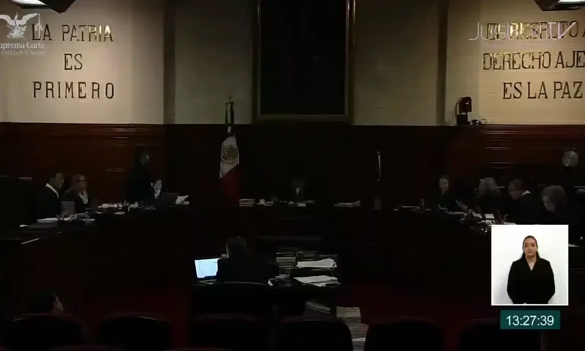 El Pleno de la Suprema Corte de Justicia de la Nación (SCJN) sufrió un apagón