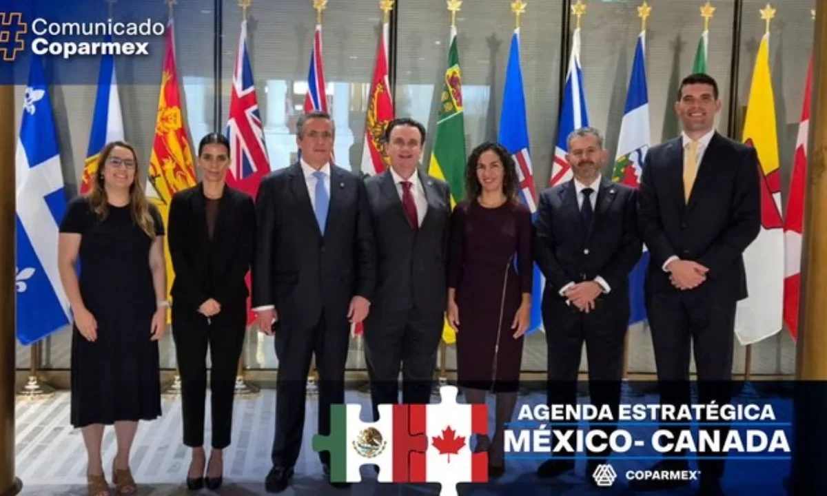 Juan José Sierra Álvarez, presidente nacional de Coparmex, encabezó la misión empresarial en Canadá para reforzar la relación económica.