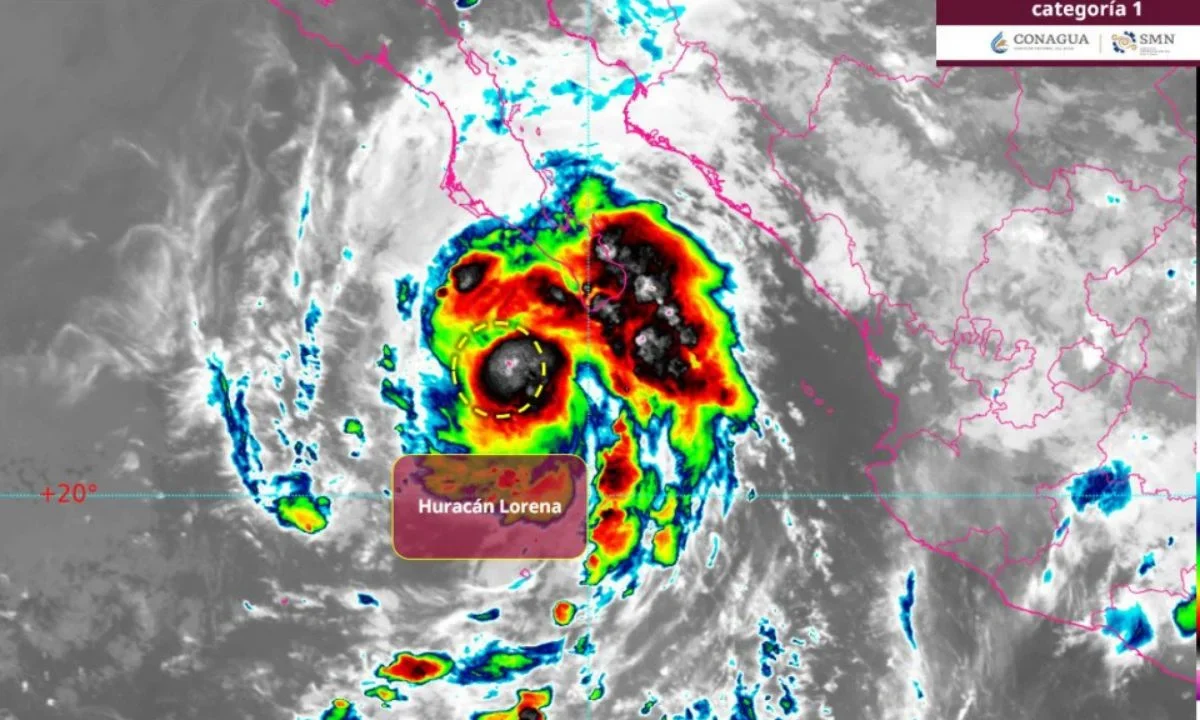 Lorena se intensifica huracán categoría 1