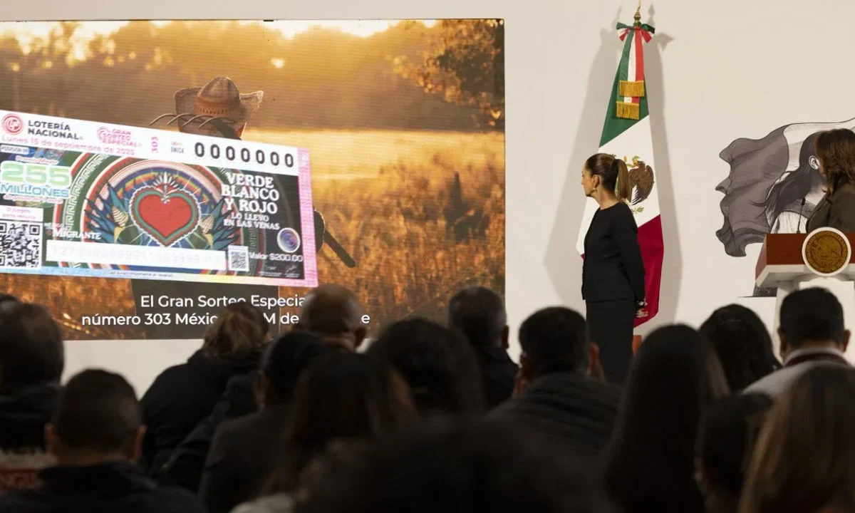 Olivia Salomón, titular de la Lotería Nacional, presentó los resultados del Sorteo Especial 'México con M de Migrante', logró ventas récord.