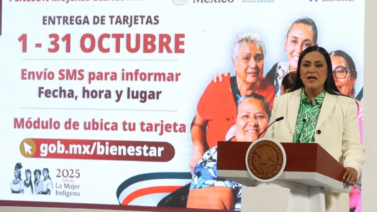 La secretaria Ariadna Montiel informó sobre la entrega de pensiones y apoyos de Programas de Bienestar a comunidades indígenas en México.