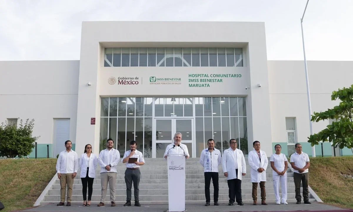 Inauguran el Hospital Comunitario IMSS Bienestar en Maruata