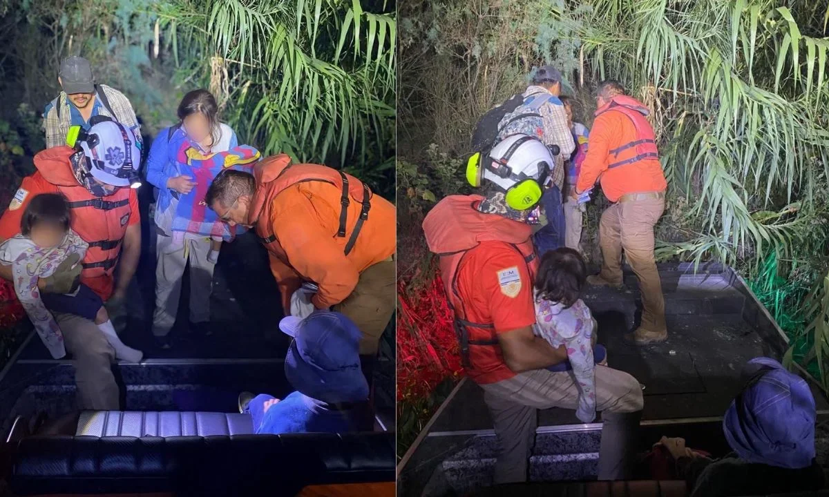 Migración rescata a familia guatemalteca extraviada en el Río Bravo