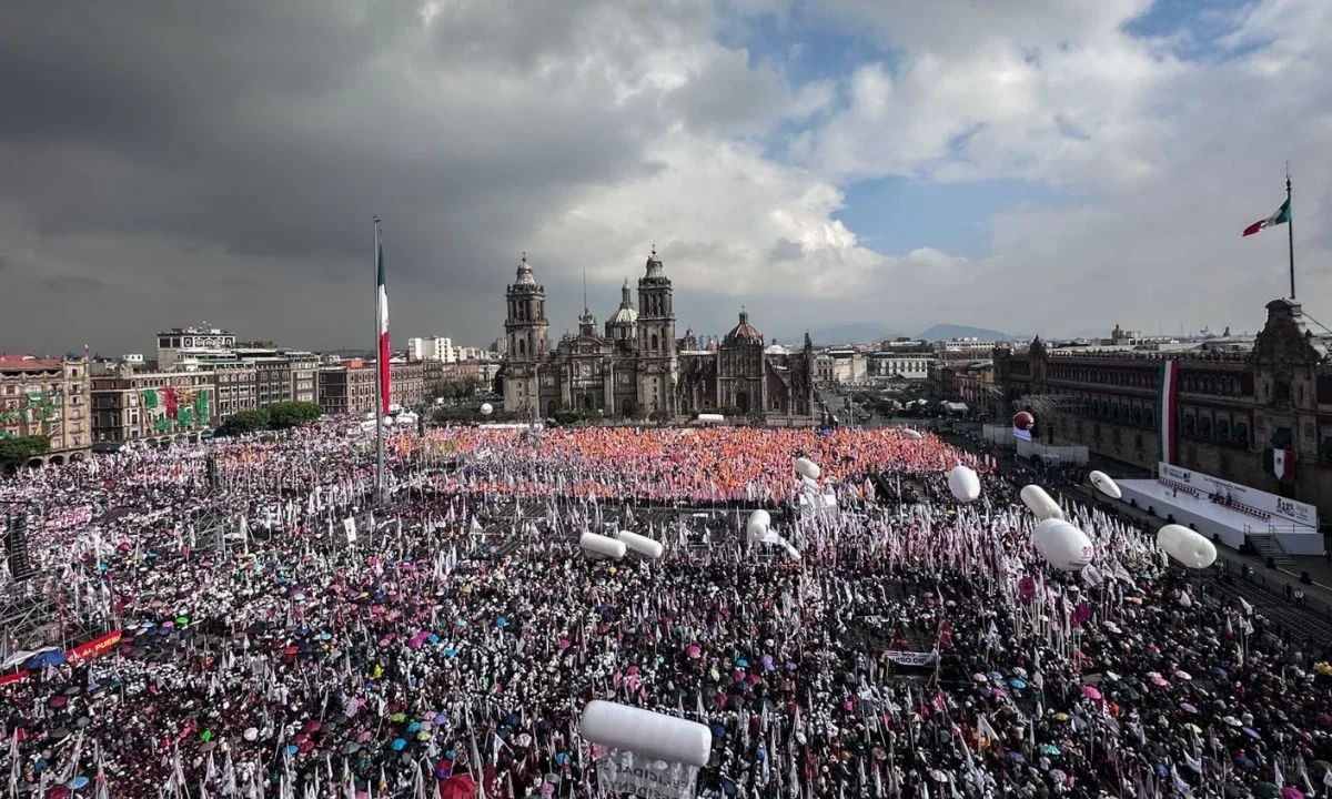 Rinde Sheinbaum Primer Informe de Gobierno en el zócalo capitalino