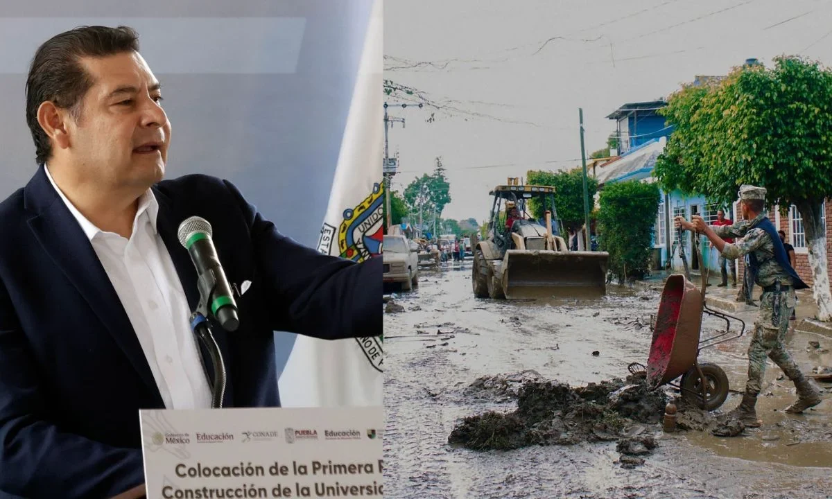 Tras intensas lluvias, Puebla se mantiene en fase de censo y limpieza: Armenta