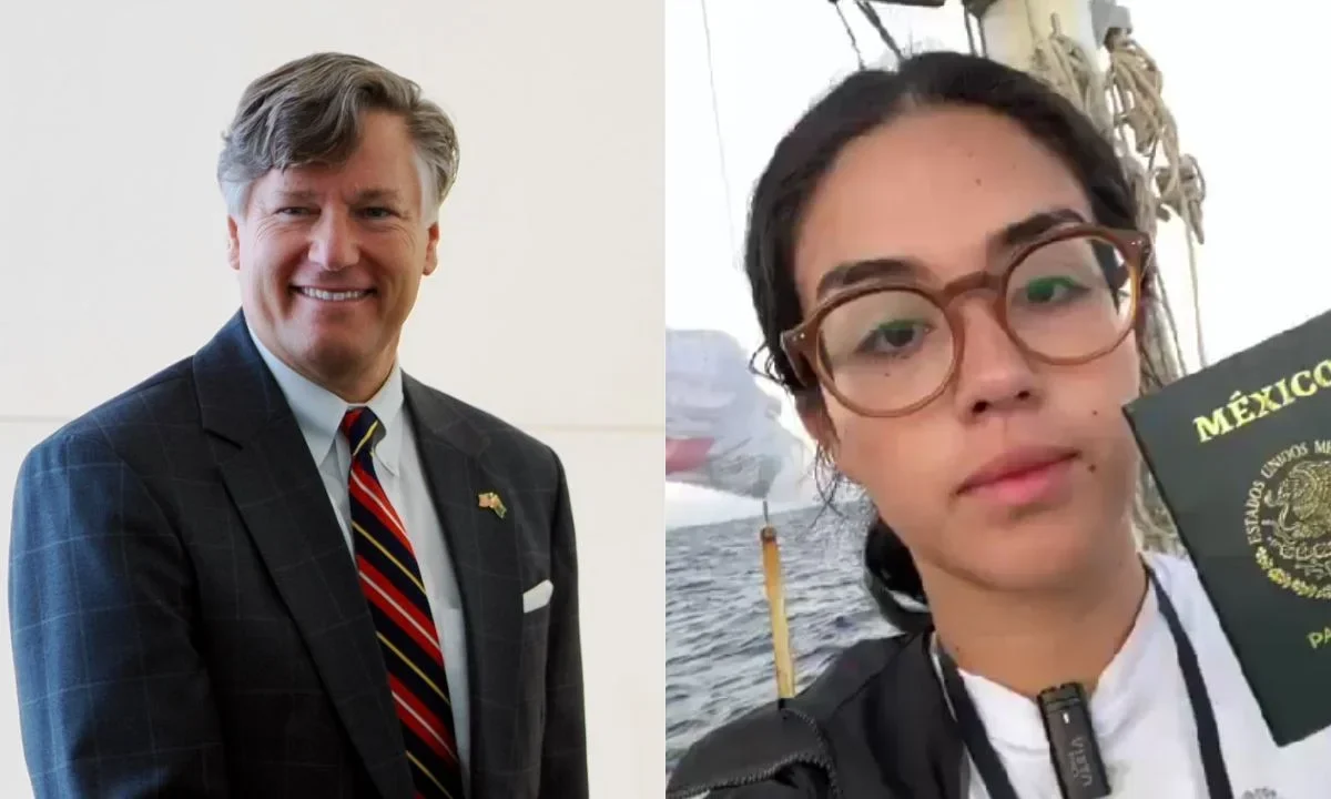 Por acusar a EU de limpieza étnica, Cristopher Landau le “quitó” la visa a Arlin Medrano, mexicana que participó en la Flotilla Sumud.