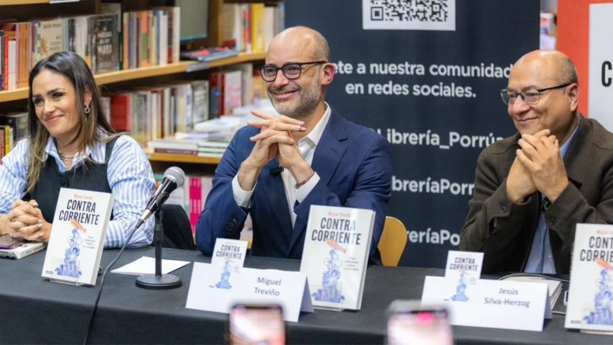 Con la alcaldesa Rojo de la Vega como invitada, el exalcalde de San Pedro Garza, Miguel Treviño, presentó su libro 'Contra corriente' en CDMX.