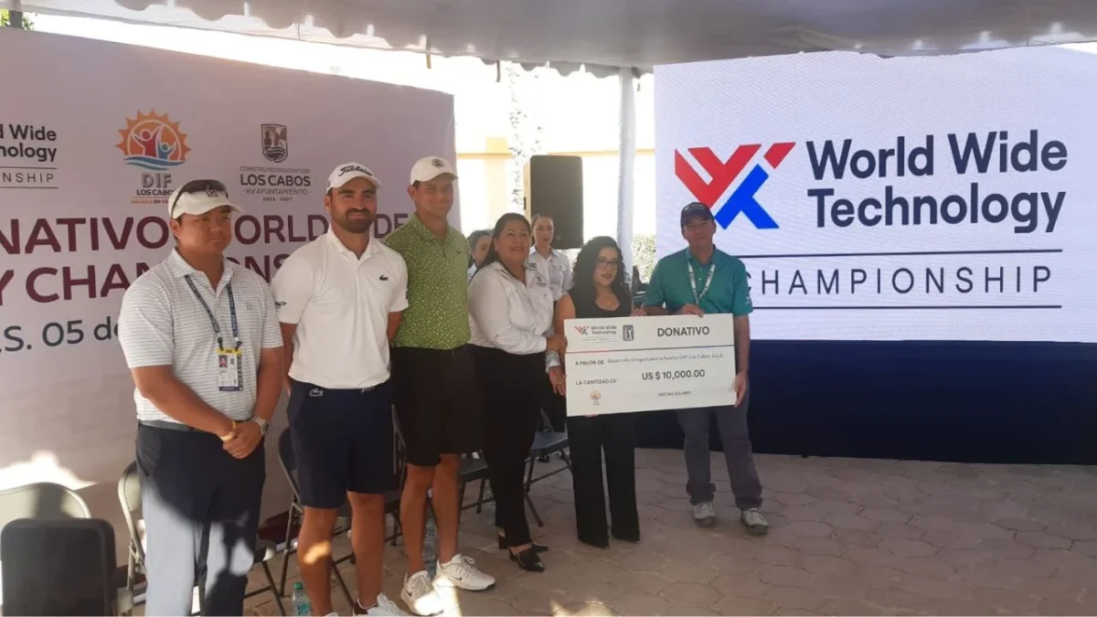 El PGA Tour reafirmó su interés en apoyar al gobierno local, con un donativo destinado al Sistema Nacional para el DIF.