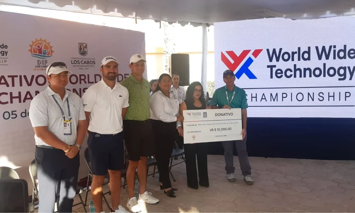 El PGA Tour reafirmó su interés en apoyar al gobierno local, con un donativo destinado al Sistema Nacional para el DIF.