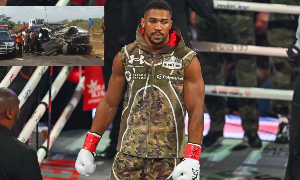 Anthony Joshua se vio involucrado en un trágico accidente automóvilistico en Nigeria, cuando se encontraba de vacaciones; hay dos muertos.