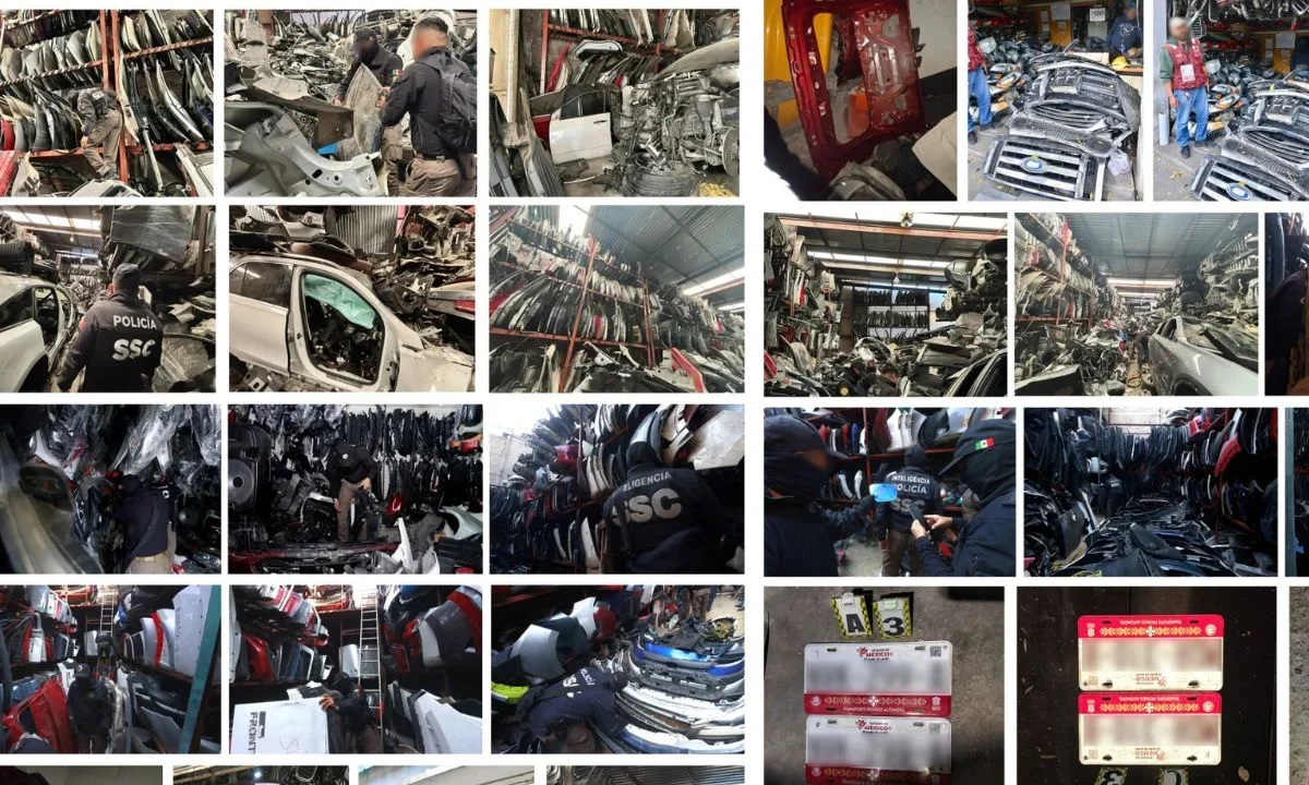 Las autopartes se recuperaron tras operativos en las alcaldías Cuauhtémoc, Iztapalapa, Coyoacán, Xochimilco y Tláhuac, en CDMX.