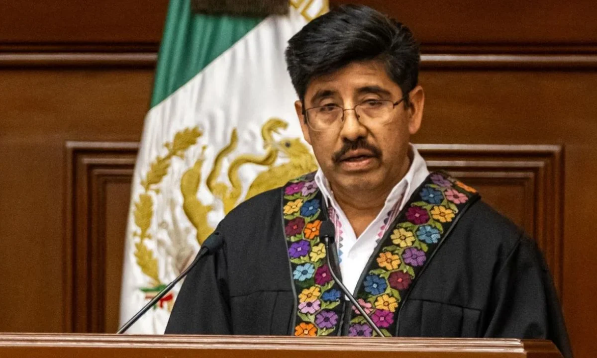 El ministro presidente de la SCJN, Hugo Aguilar, rindió su primer informe al frente de la Corte.