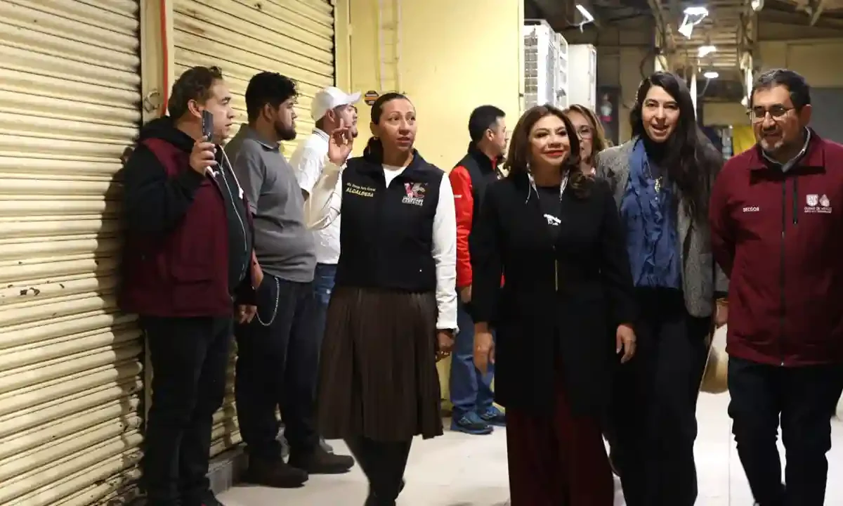 Clara Brugada en Mercado de Sonora