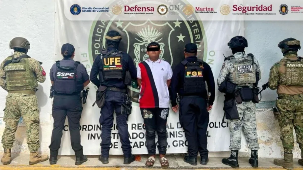 El Gabinete de Seguridad informó la detención de Jesús "N", integrante del grupo delictivo del Cártel Independiente de Acapulco (CIDA).
