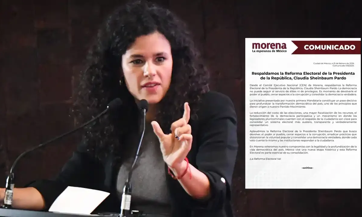Morena reforma electoral Luisa Alcalde