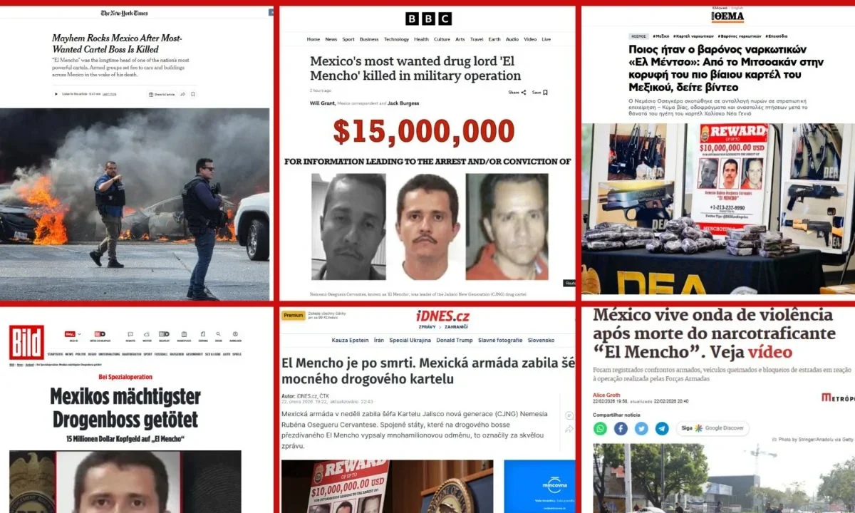 La operación que terminó con la vida de 'El Mencho', generó cobertura en medios internacionales, coincidieron que es un golpe al CJNG.