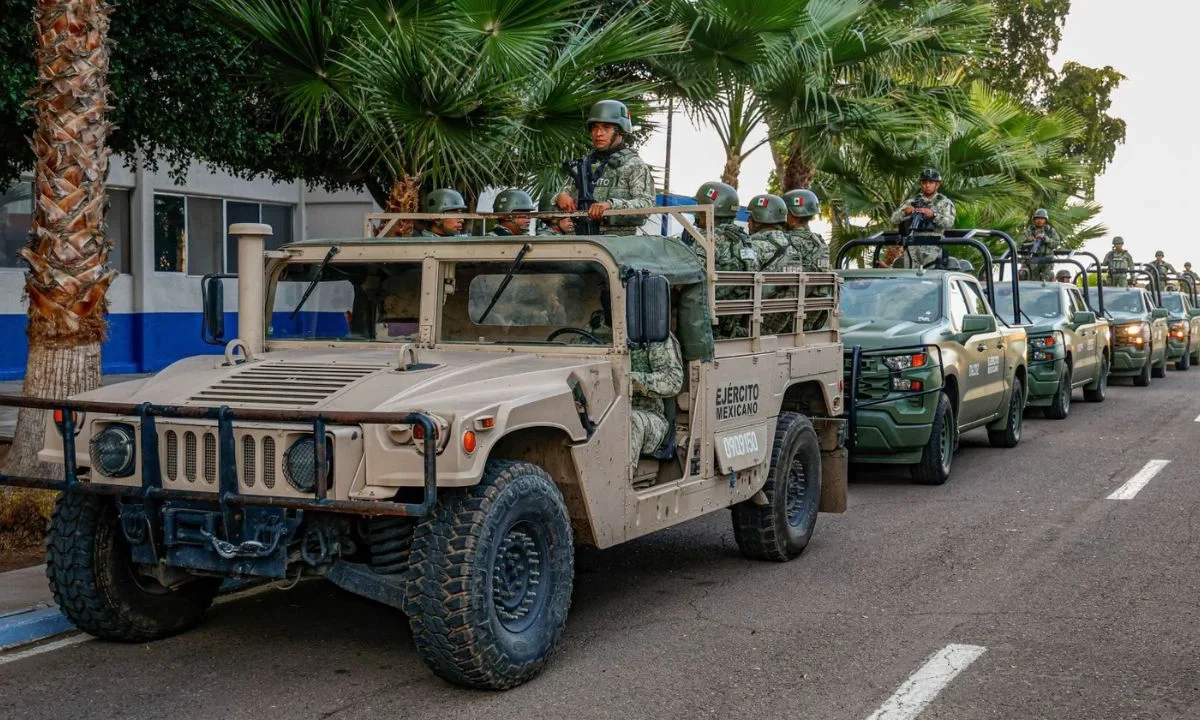 Operativo del Ejército Mexicano en Sinaloa.