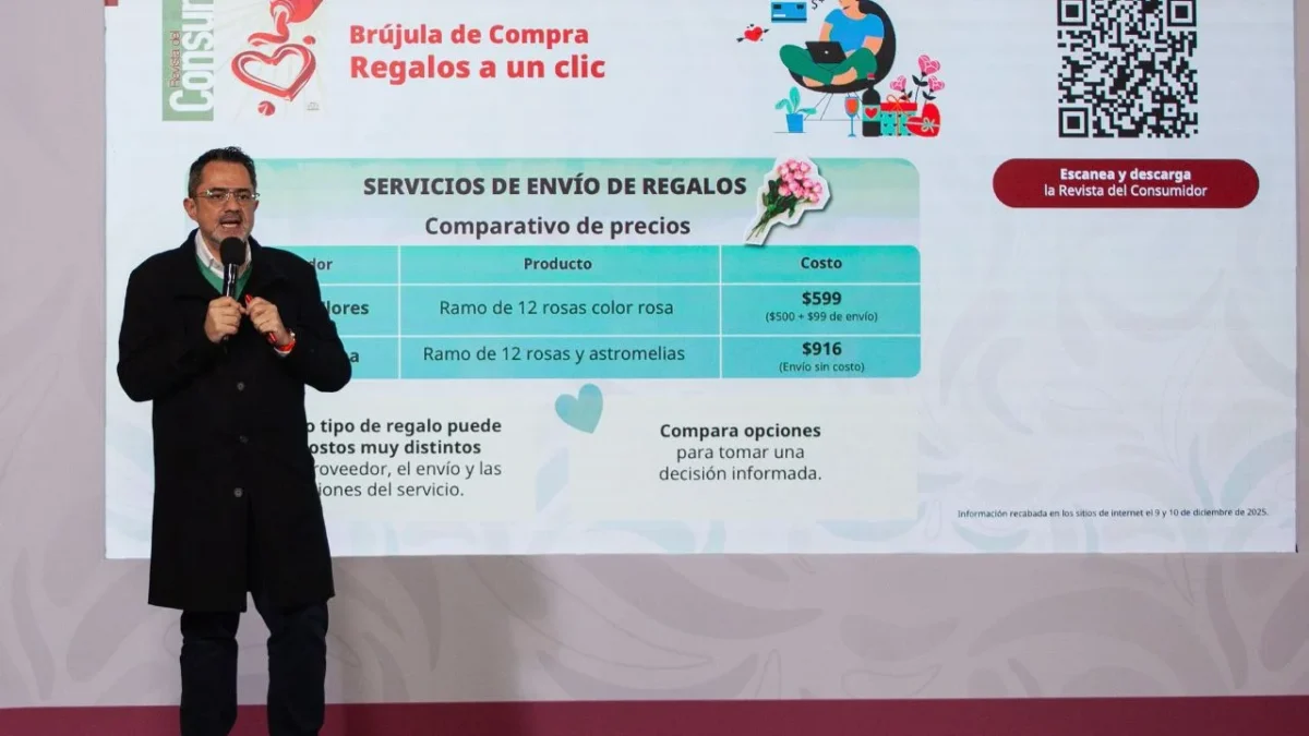 Recomienda Profeco comparar costos antes de comprar regalos del 14 de febrero