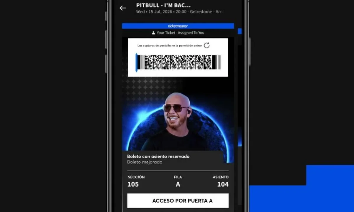 Ticketmaster cambia su boleto digital para hacerlo más seguro y evitar fraudes.