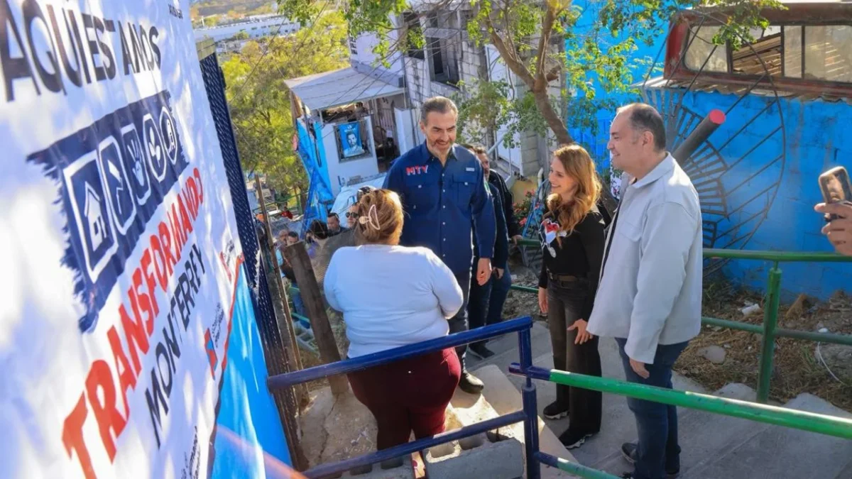 El alcalde de Monterrey, Adrián de la Garza, supervisó los trabajos que formaron parte de este proyecto dirigido a los ciudadanos.