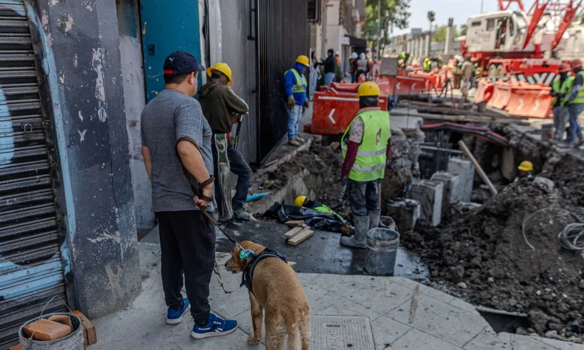 Las excavaciones son profundas y en muchos casos impiden el paso de los habitantes a sus inmuebles en Calzada de Tlalpan.