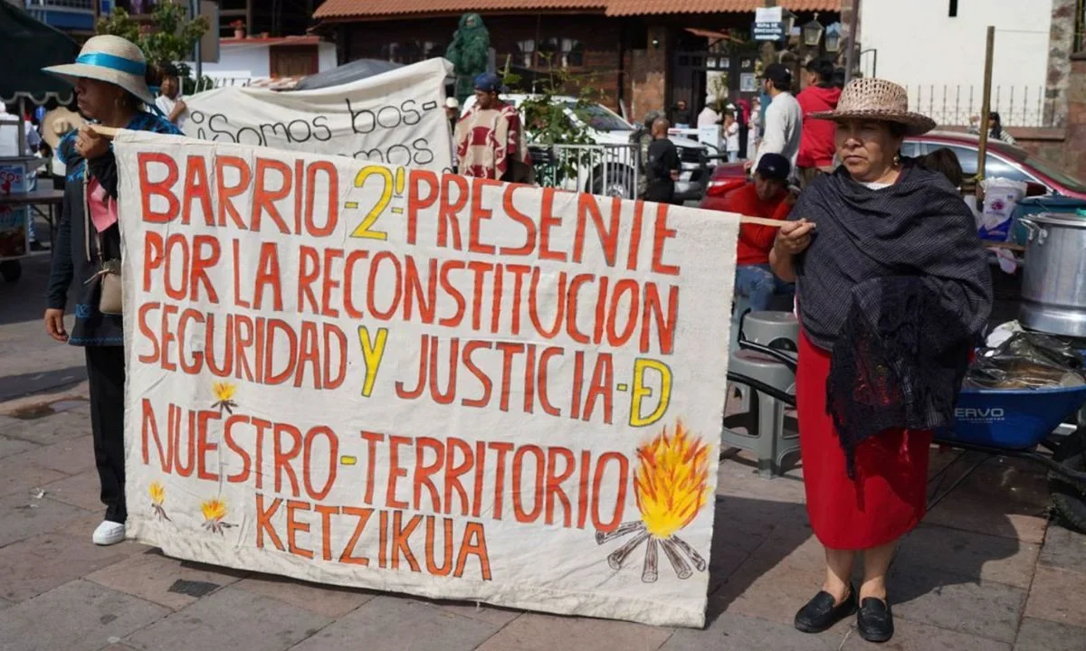 La comunidad Cherán K’eri, en Michoacán, conmemoró este miércoles 15 años de haber expulsado al crimen organizado y partidos políticos.