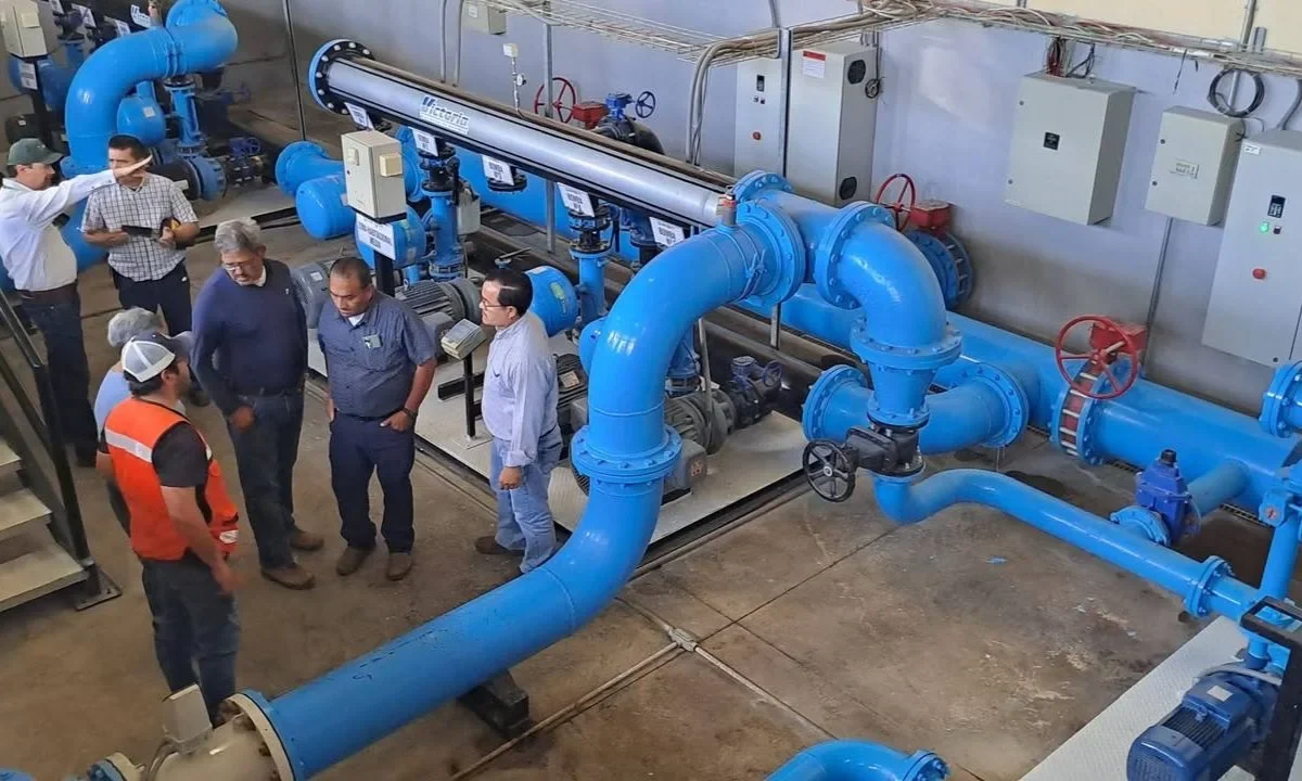 La modernización del sistema hidráulico mejora la presión y asegura servicio de agua para más de 27 mil habitantes de Villa de Pozos.