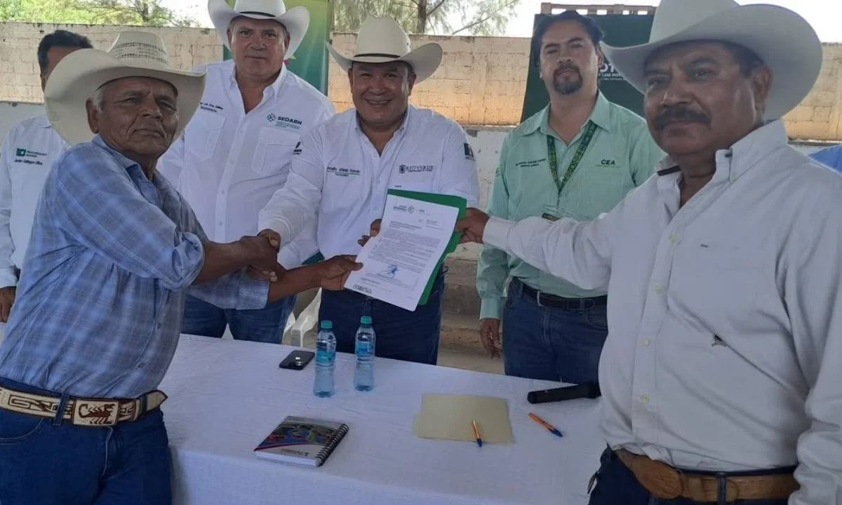Productores del Ejido San Francisco cuentan con certeza jurídica para uso del agua, fortaleciendo actividad agrícola en Rioverde.