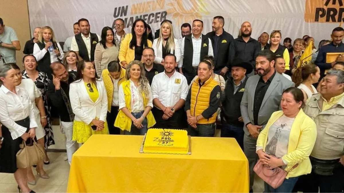 En el 37 Aniversario de la fundación del PRD, desde la sede de Zacatecas, los líderes del partido encabezados por Nora Arias firmaron el acta.