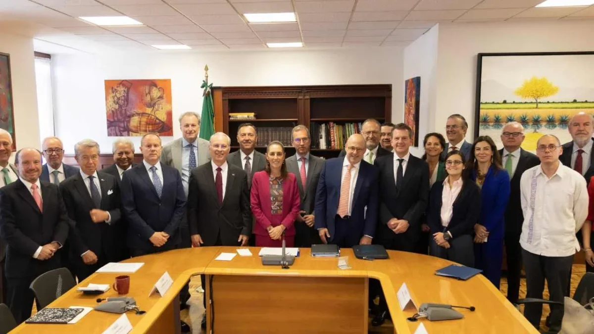 Claudia Sheinbaum se reunió en Palacio Nacional con el Consejo Coordinador Empresarial (CCE).