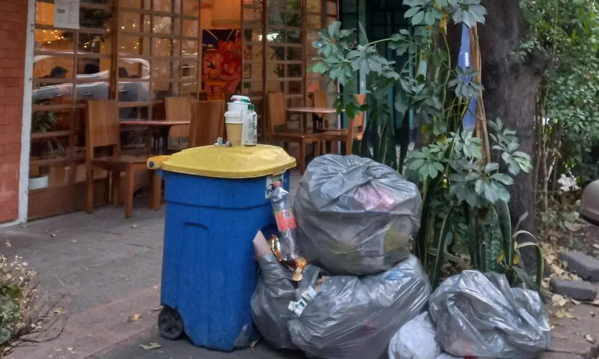 Condiciones. Corredores comerciales como la que se encuentra en la colonia Juárez se ven orillados a recurrir a servicios privados de recolección de desechos.