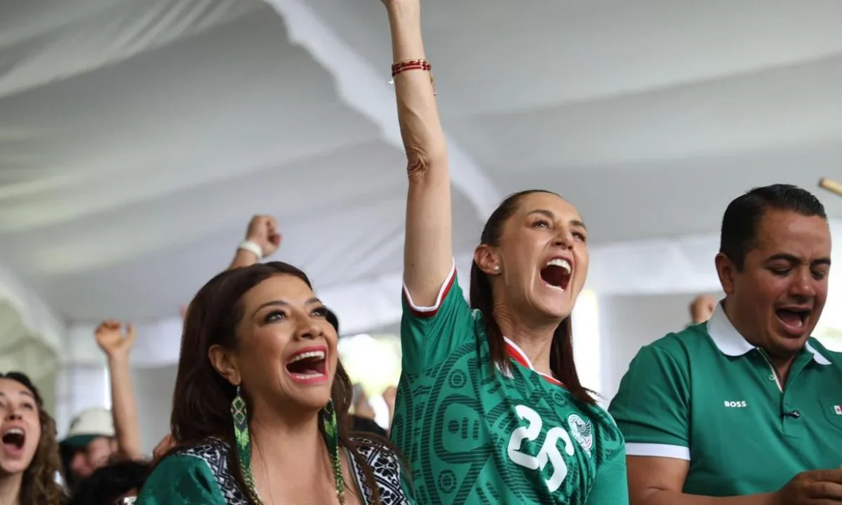 Sheinbaum celebra el triunfo de México