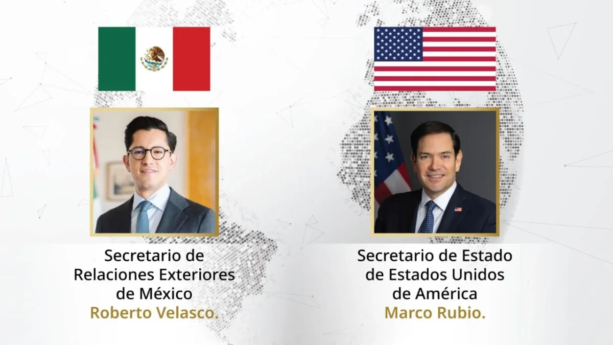 El canciller mexicano Roberto Velasco sostuvo una conversación telefónica con el secretario del Departamento de Estado, Marco Rubio.