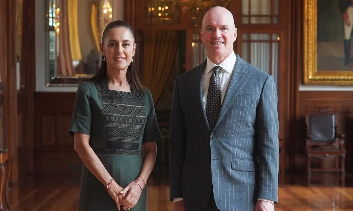 La presidenta Claudia Sheinbaum recibió en Palacio Nacional a Ben Horowitz, cofundador y socio general de la firma Andreessen Horowitz.