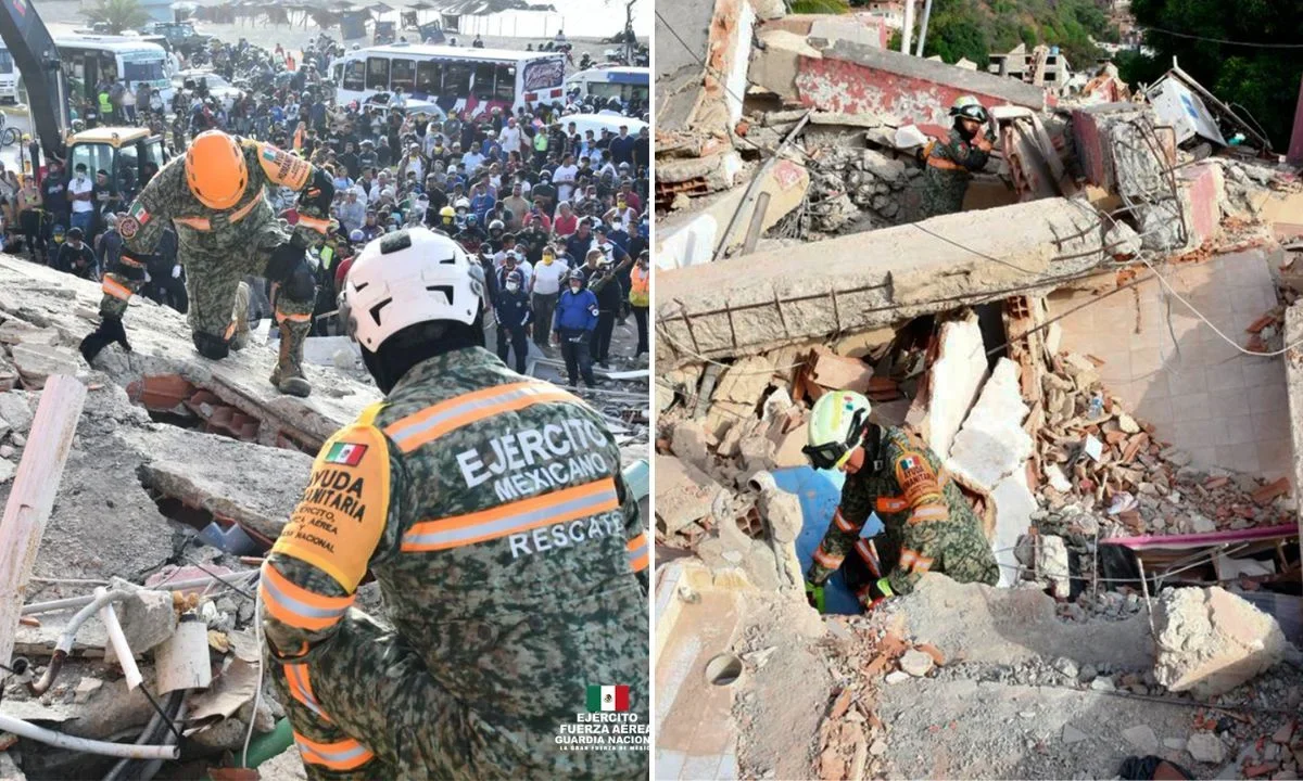 Los elementos del Ejército Mexicano enviados a Venezuela para apoyar en labores tras sismo, lograron rescatar a dos venezolanos.