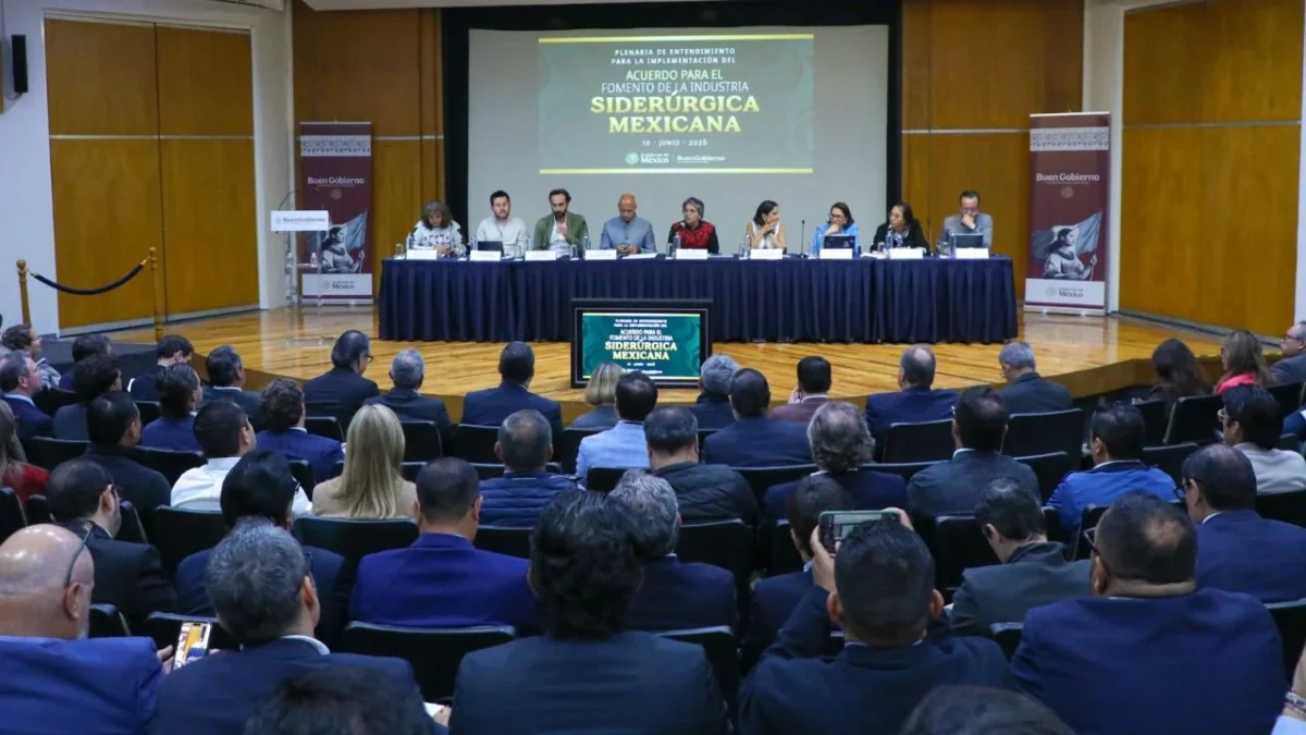 La Secretaría Anticorrupción y Buen Gobierno llevó a cabo la reunión Plenaria de Entendimiento para la implementación del Acuerdo para el Fomento de la Industria Siderúrgica Mexicana.