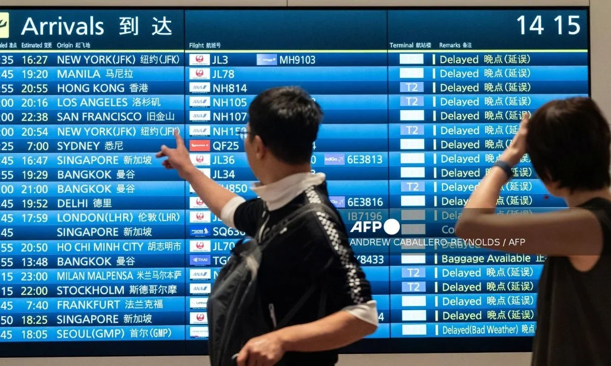 Japan Airlines y All Nippon Airways cancelaron 70 y 50 vuelos desde y hacia las regiones sureñas de Okinawa y Kagoshima en Japón.