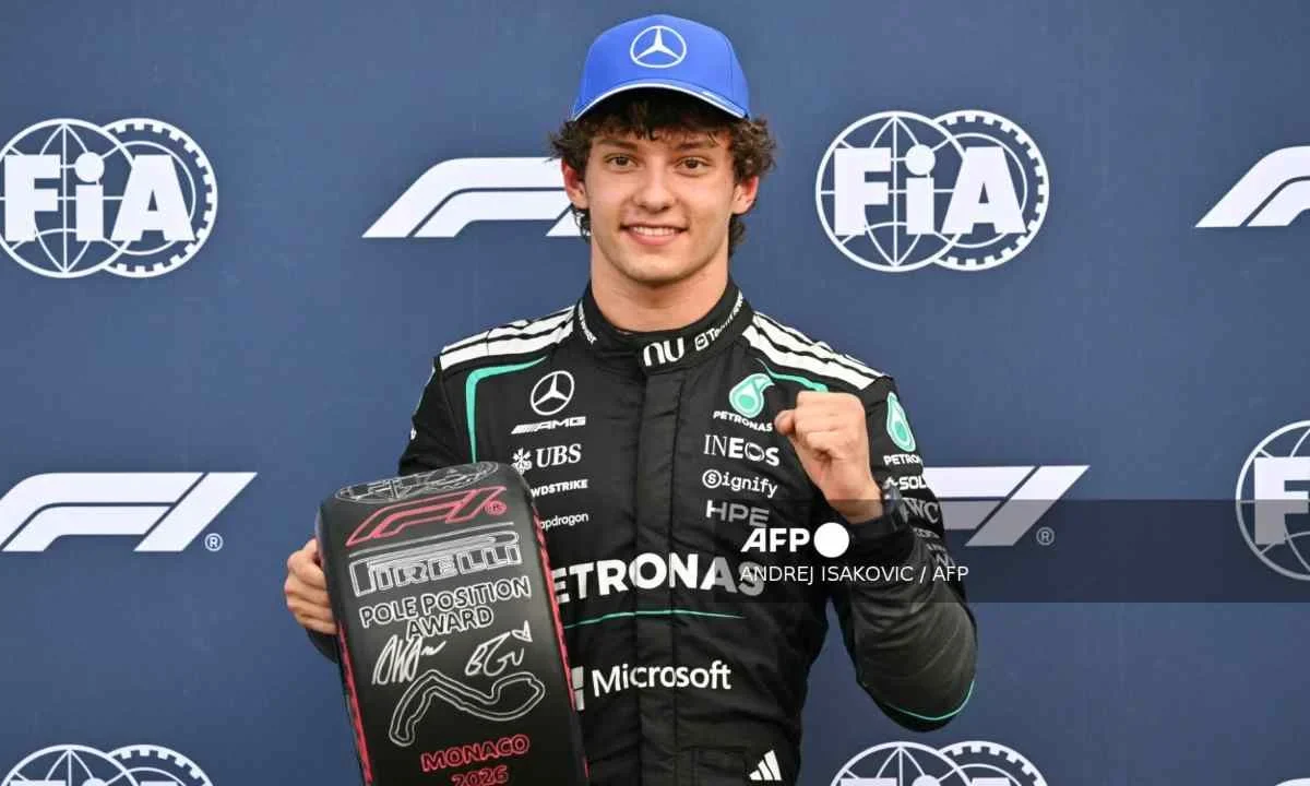 El italiano Kimi Antonelli logra la pole del GP de Mónaco.