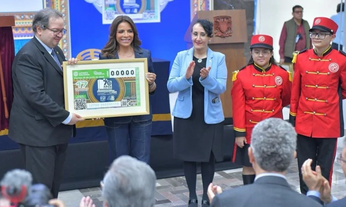 La Lotería Nacional dedicó el Sorteo Superior No. 2888 para enaltecer y destacar el legado de la Biblioteca Central de la UNAM.
