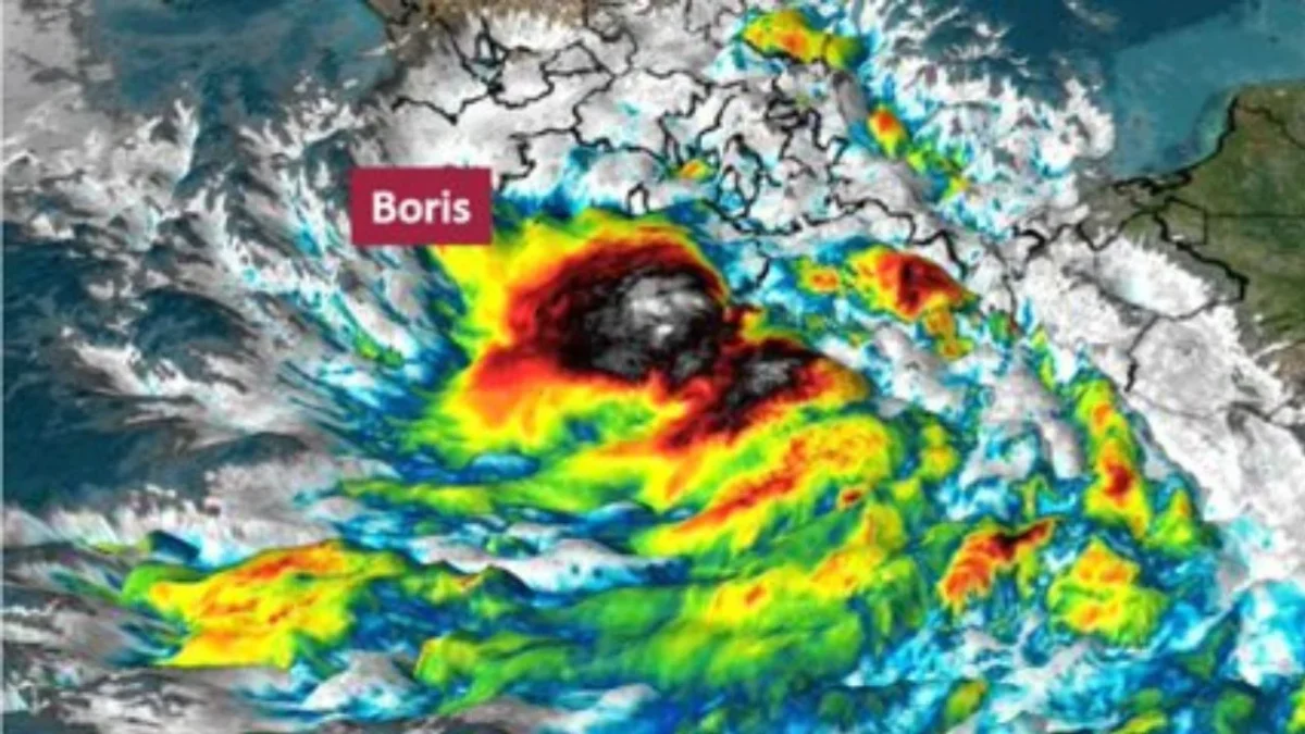 La tormenta tropical Boris generará lluvias torrenciales en varios estados, aquí te decimos cuál será su ruta en México.