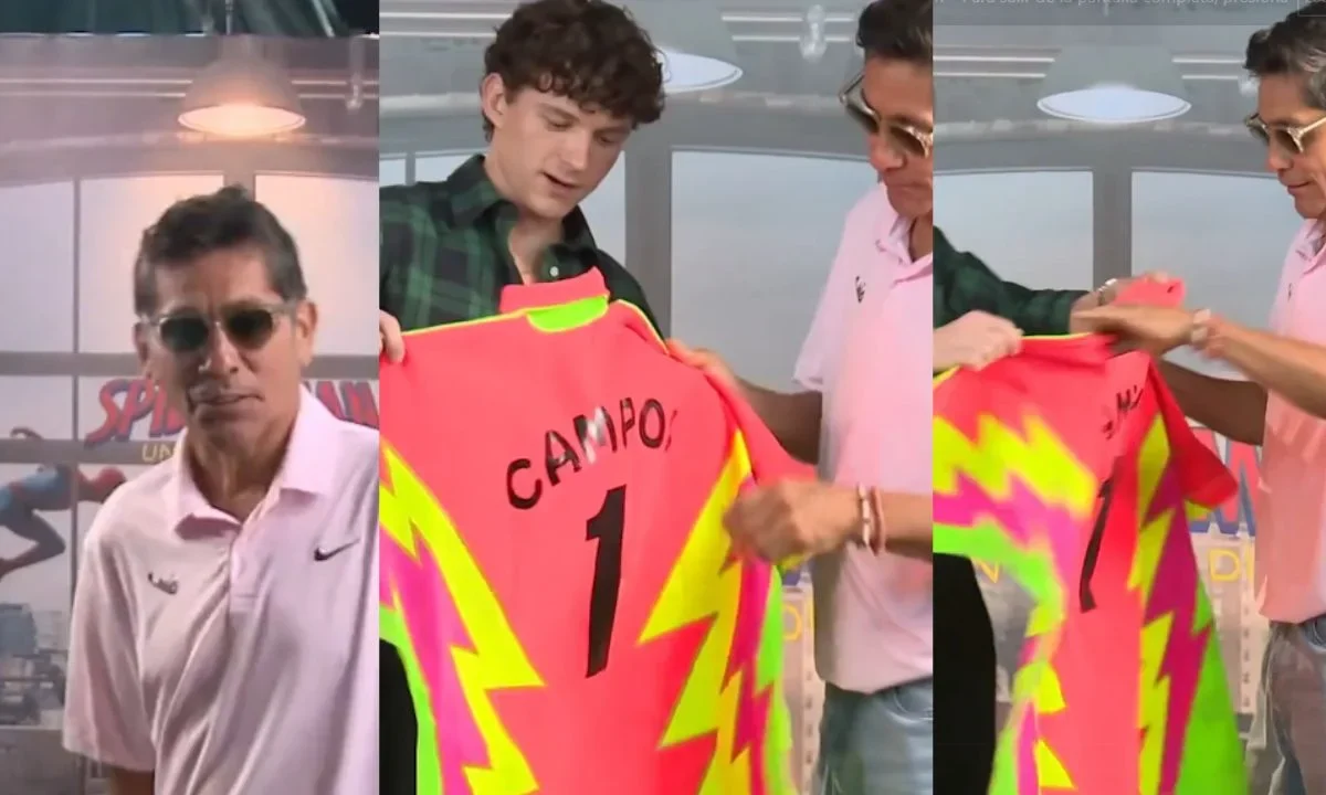 Jorge Campos y Tom Holland hacen 'crossover' épico