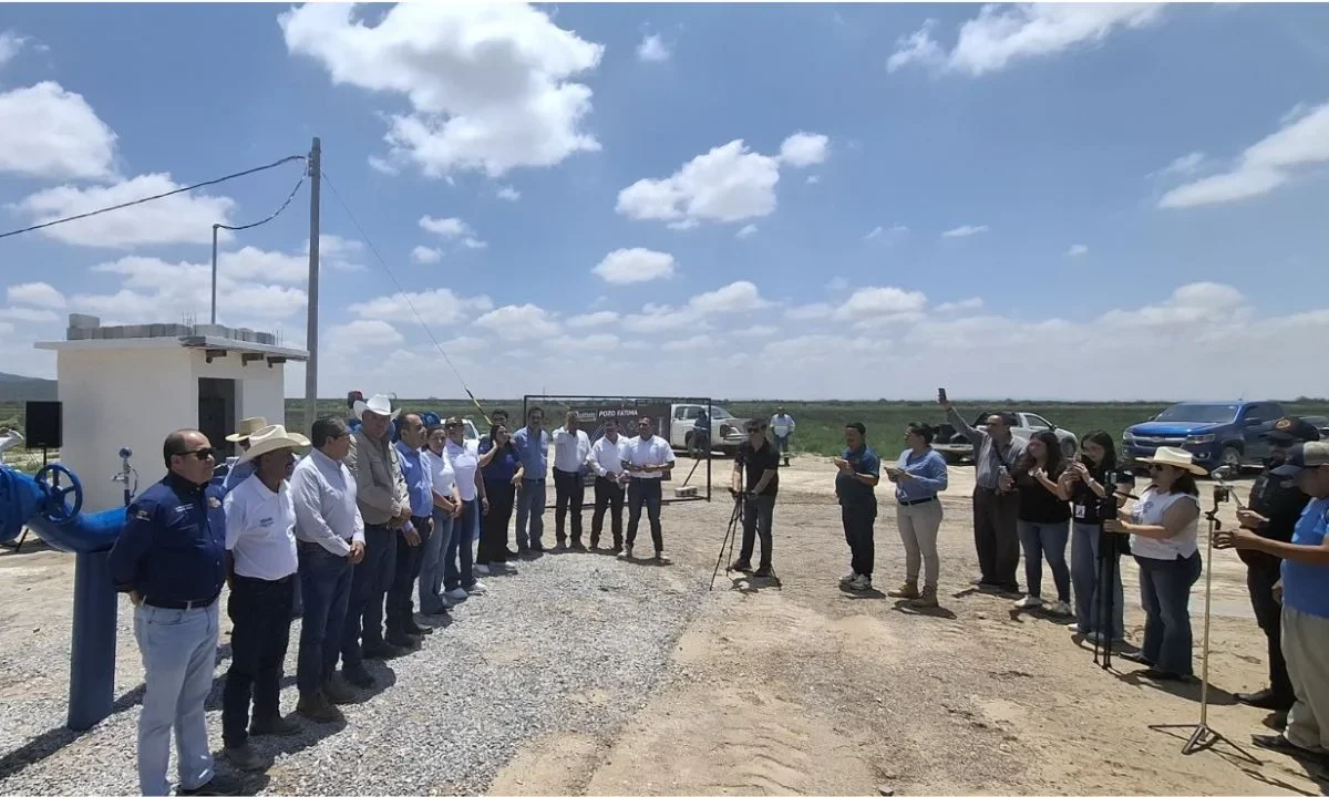La puesta en operación del pozo profundo Fátima aportará 25 litros por segundo para beneficiar a miles de personas de 22 localidades de SLP.