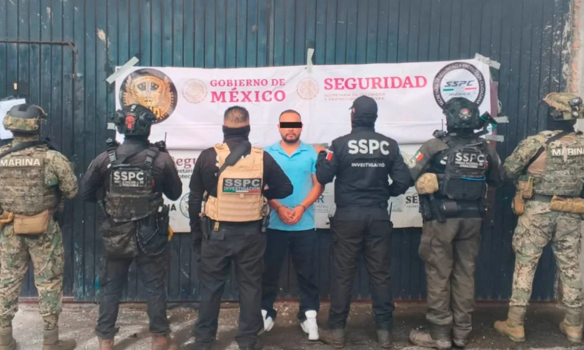 En acciones coordinadas de inteligencia naval, se logró la detención de José Guadalupe, alias 'M4', operador del CJNG en Nayarit y Tlaxcala.