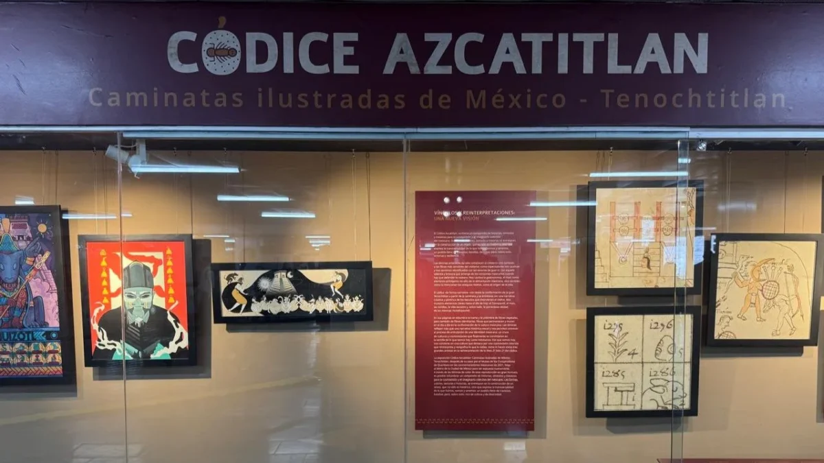La exposición 'Códice Azcatitlan, Caminatas Ilustradas de México-Tenochtitlan', fue inaugurada por autoridades capitalinas y federales.