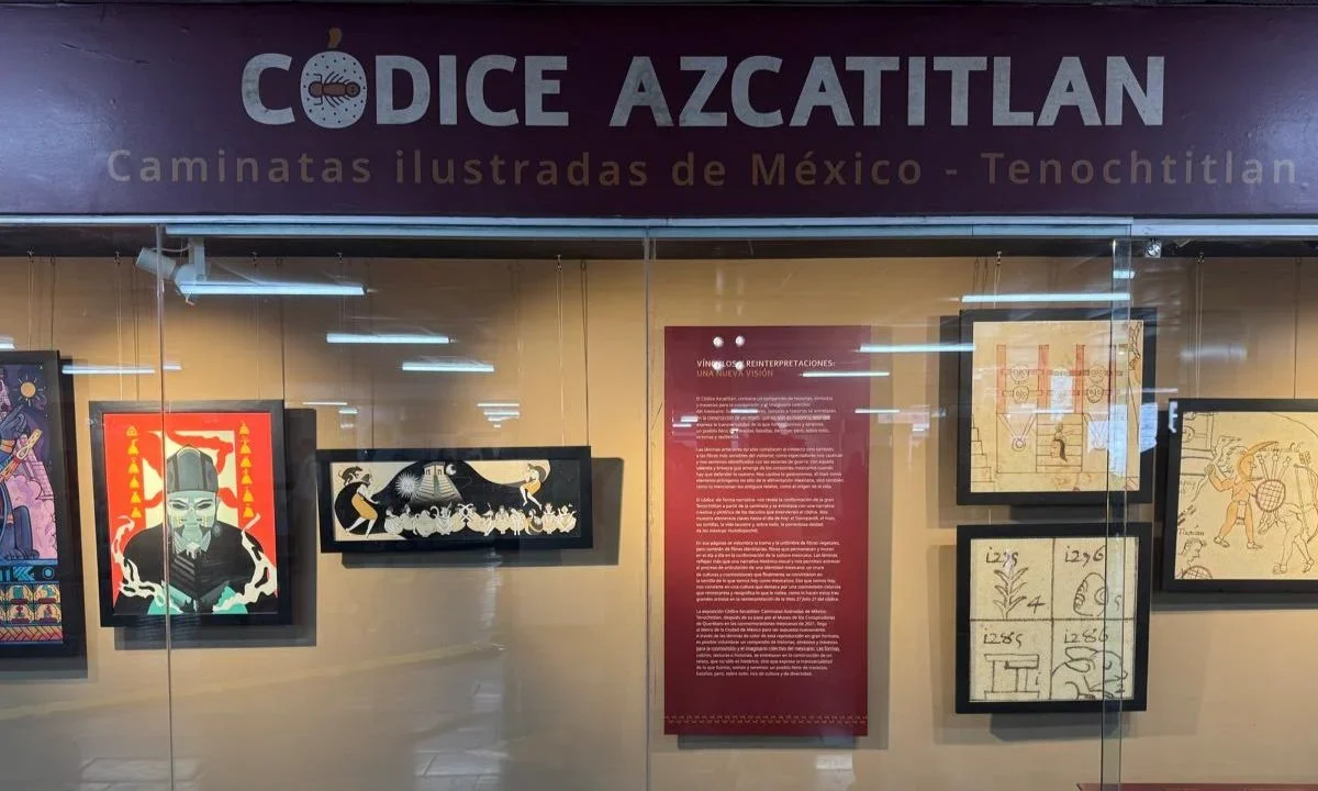 La exposición 'Códice Azcatitlan, Caminatas Ilustradas de México-Tenochtitlan', fue inaugurada por autoridades capitalinas y federales.